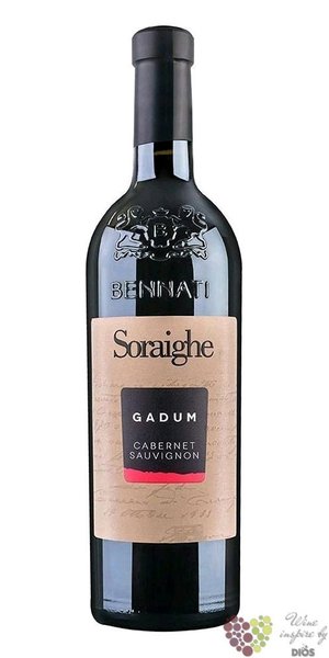 Cabernet Sauvignon Veneto „ Gadum ”  Igt 2018 linea Soraighe casa vinicola Bennati  0.75 l