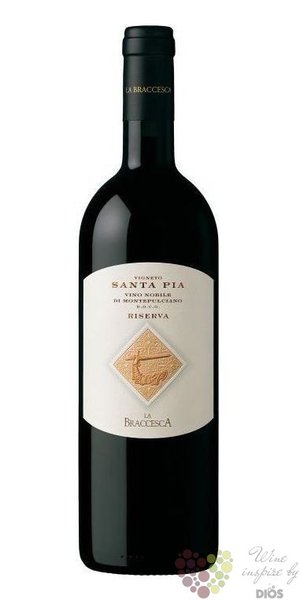 Vino Nobile di Montepulciano Riserva  Santa Pia  Docg 2017 la Braccesca by Antinori  0.75 l