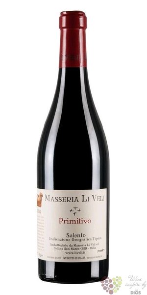 Primitivo Salento  Askos  Igp 2020 Masseria Li Veli  0.75 l