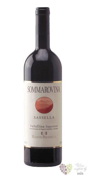 Valtelinna  Sommarovina  Docg 2015 Lombardie Mapete Prevostini  0.75l