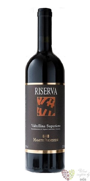 Valtelinna „ Riserva ” Docg 2013 Lombardie Mapete Prevostini  0.75l