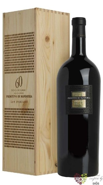 Primitivo di Manduria  Sessantanni 60 anni  Doc 2017 Feudi san Marzano  6.00 l