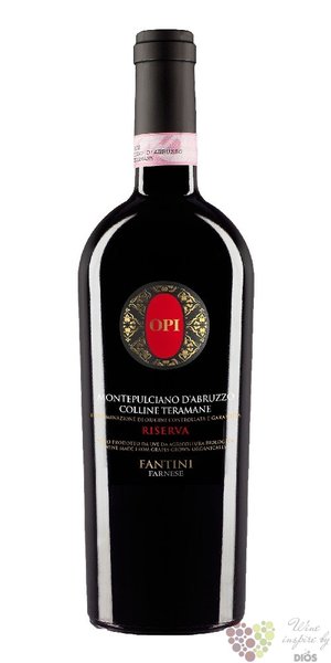 Montepulciano dAbruzzo Riserva  Opi  Docg 2012 cantina Fantini by Farnese Vini  0.75 l