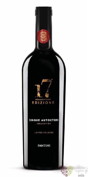 Cinque Autoctoni Collection ltd. rosso no.17 Vdt cantina Fantini by Farnese Vini  0.75 l