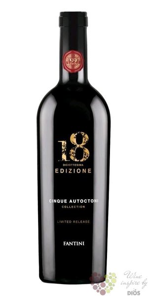 Cinque Autoctoni Collection ltd. rosso no.18 Vdt cantina Fantini by Farnese Vini  0.75 l