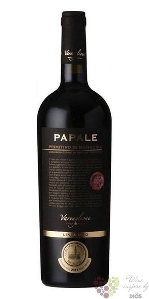 Primitivo di Manduria  Papale Oro  Dop 2019 Varvaglione vigne e vini  0.75 l