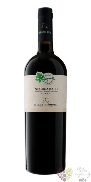 Negroamaro Salento „ Organic ” Igp 2016 le Vigne di Sammarco  0.75 l