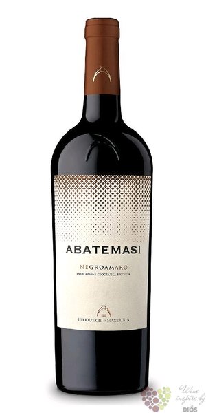Negroamaro Salento „ Abatemasi ” Igp 2017 Produttori di Manduria  0.75 l