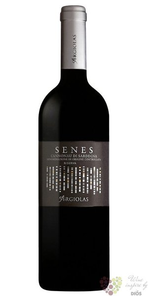 Cannonau di Sardegna reserva  Senes  Doc 2018 cantina Argiolas  0,75 l