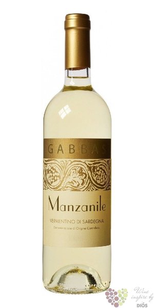 Vermentino di Sardegna  Manzanile  Doc 2019 Giuseppe Gabbas  0.75 l