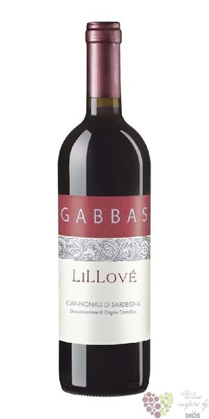 Cannonau di Sardegna  Lillov  Doc 2021 Giuseppe Gabbas  0.75 l