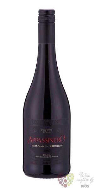 Primitivo Negroamaro  Appassinero  2019 Puglia Igt Prodotti dItalia  0.75 l