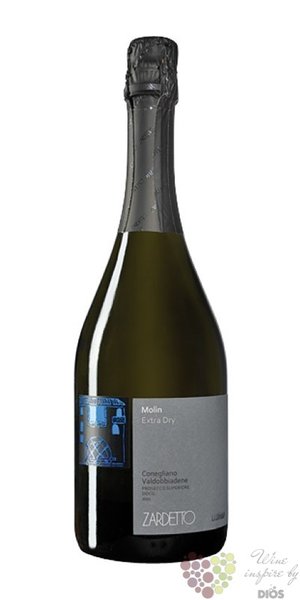 Prosecco Conegliano Valdobbiadenne  Molin  Docg extra dry Zardetto  0.75 l