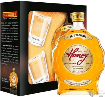 Bohemia honey 2 glass pack Rudolf Jelnek 35% vol.  0.50 l