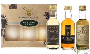 Gordon &amp; MacPhail mini Set gb10+Bh91+ll90  3x0.05l