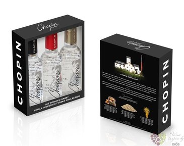 Chopin collection premium Polish vodka 40% vol.  3x0.05 l