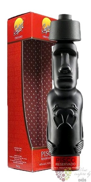 Capel  the statue Moai  Chilean pisco 35% vol.  1.00 l