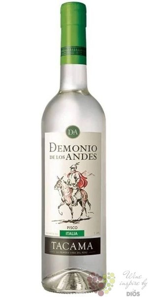 Demonio de los Andes „ Italia ” Peruan Pisco 40% vol.  0.70 l