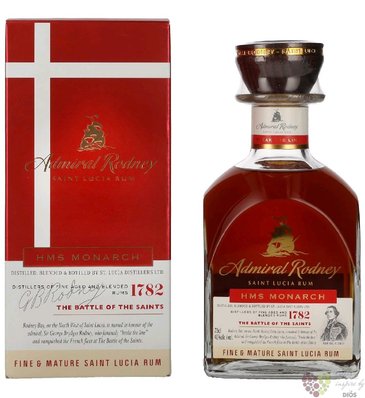 Admiral Rodney  Monarch  aged rum of St.Lucia 40% vol.  0.70 l