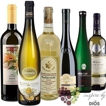 Kolekce vybranch blch vn jedn odrdy  Moravian Riesling       6 x 0.75 l