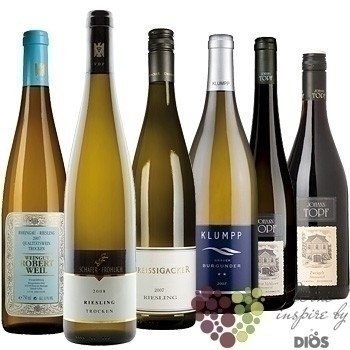 Kolekce podle zemí „ Austria &amp; Germany ” karton vybraných typických vín    6 x 0.75 l