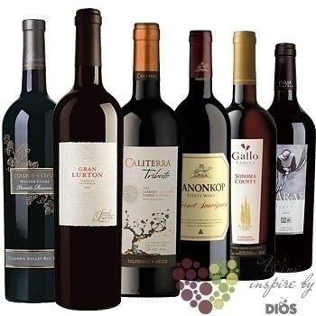 Kolekce vybranch ervench vn jedn odrdy  Cabernet Sauvignon      6 x 0.75 l