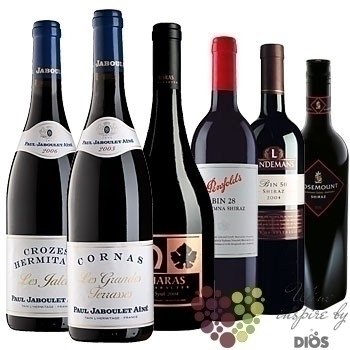 Kolekce vybranch ervench vn jedn odrdy  Syrah     6 x 0.75 l