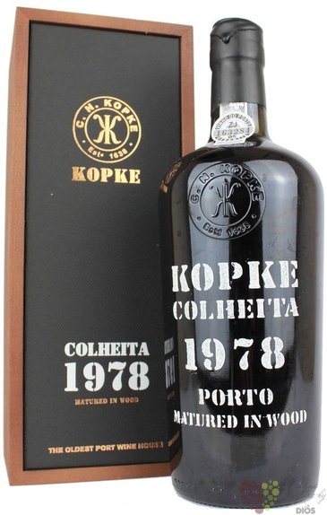Kopke Colheita 1978 single harvest tawny Porto Doc 20% vol.  0.75 l