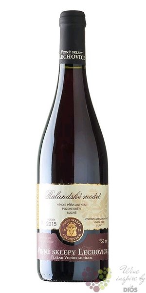 Rulandsk modr 2011 pozdn sbr Vinn sklepy Lechovice 0.75 l