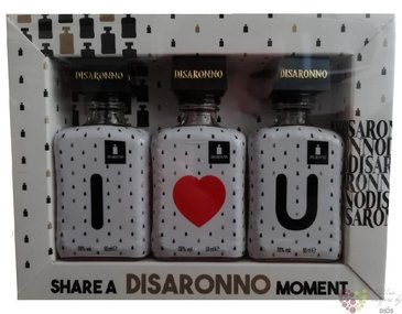 diSaronno  Love  ltd. edition Italian amaretto by Illva Saronno 28% vol.  3x0.05l