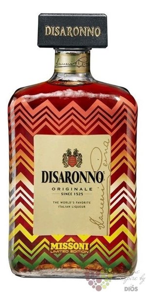 diSaronno  Missoni ltd. edition  Italian amaretto by Illva Saronno 28% vol. 0.70 l