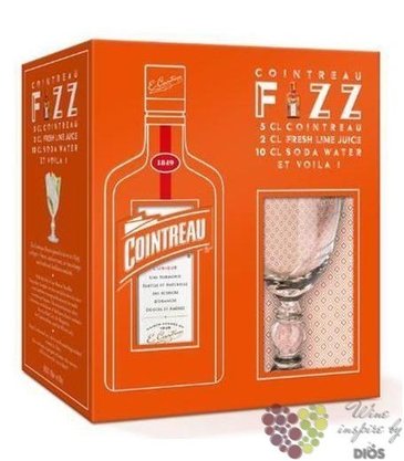 Cointreau „ Fizz set ” premium French orange liqueur 40% vol.  0.70 l