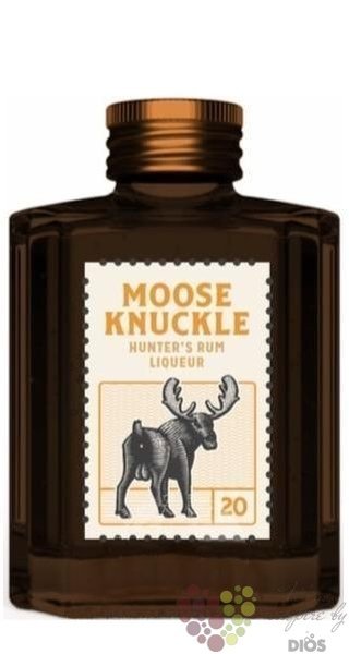 Moose Knuckle „ Hunters Rum Liqueur ” Belgian liqueur  20% vol. 0.02 l