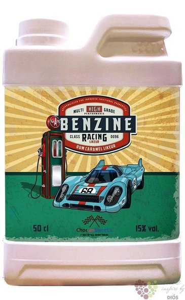 Blik benzine  Porsche Race  caramelized rum liqueur 15% vol.  0.50 l