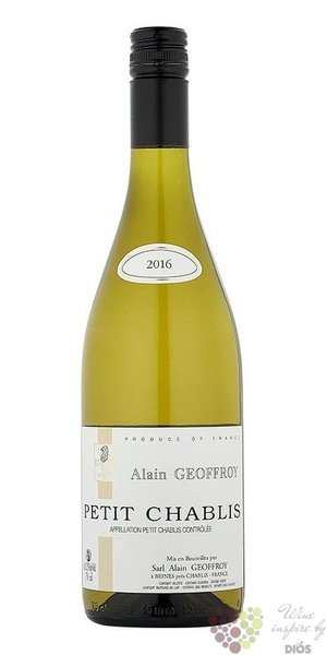 Chablis Petit 2018 domaine Alain Geoffroy  0.75 l