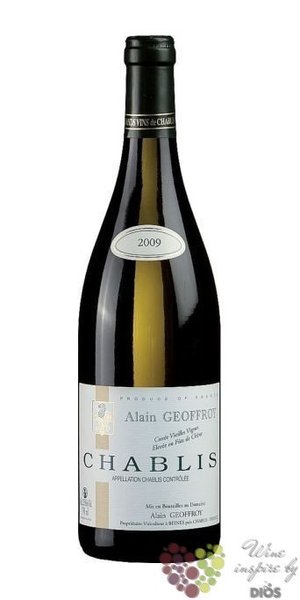 Chablis  Vieilles vignes  Aoc 2018 domaine Alain Geoffroy  0.75 l