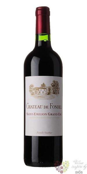 Chateau de Fonbel 2016 Saint Emillion Grand Cru classé famille Vauthier  0.75 l