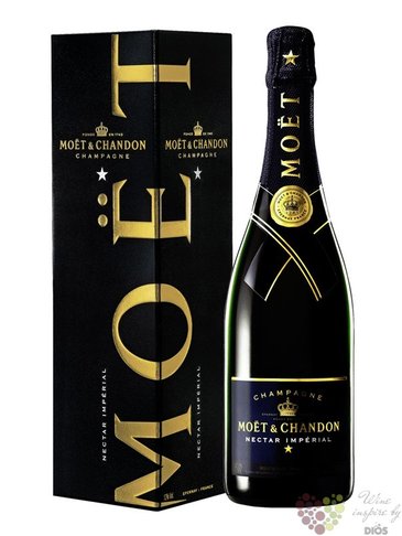 Moet &amp; Chandon „ Nectar Imperial ” gift box demi sec Champagne Aoc  0.75 l