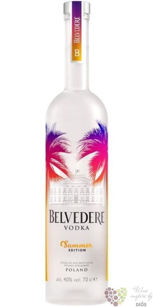 Belvedere „ Pure Summer Edition ” premium Polish vodka 40% vol.  0.70 l