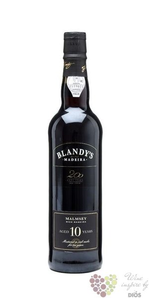 Blandy´s „ Malmsey ” aged 10 years rich Madeira Do 19% vol.    0.50 l