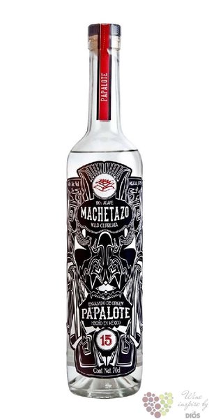 Machetazo joven 100% of Papalote agave Mexican mezcal 40% vol.  0.70 l