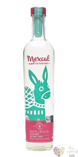 Mexcal „ Burrito Fiestero ” mexican Cenizo agave mezcal 40% vol.  0.70 l