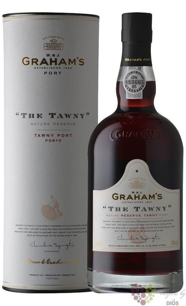 W&amp;J Grahams „ the Tawny ” reserve tawny Porto Doc by Symington 20% vol. 0.75 l