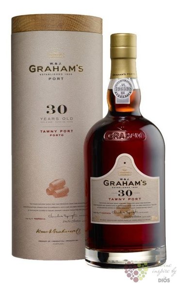 W&amp;J Grahams 30 years old wood aged tawny Porto Doc by Symington 20% vol.    0.75 l