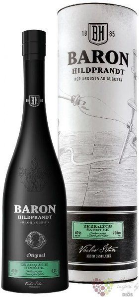 Baron Hildprandt „ ze zralých hrušek ” gift tube Pear brandy 40% vol.  0.70 l