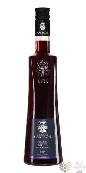 Joseph Cartron  Creme de Mure des Roncieres  French fruits liqueur 18% vol.  0.70 l