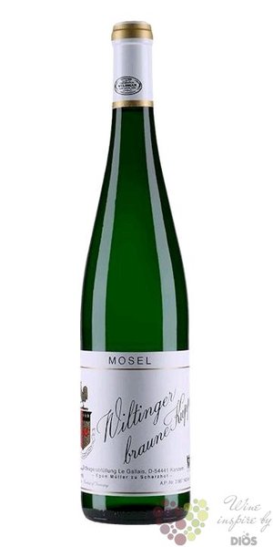 Riesling kabinet  Wiltinger Braune Kupp  2018 Mosel VdP Grosse lage Egon Muller  0.75 l