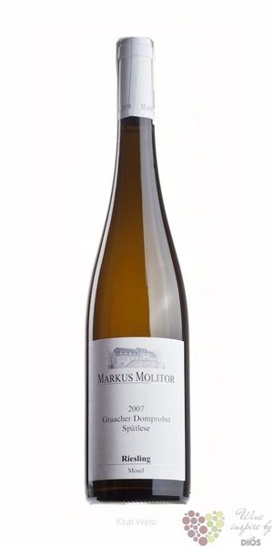 Riesling spaetlese trocken  Graacher Domprobst  2011 Mosel VdP Grosse lage Markus Molitor 0.75 l