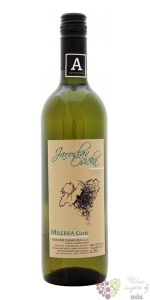 cuvée bílé „ Milerka ” 2021 moravské víno zemské Jaroslav Osička  0.75 l