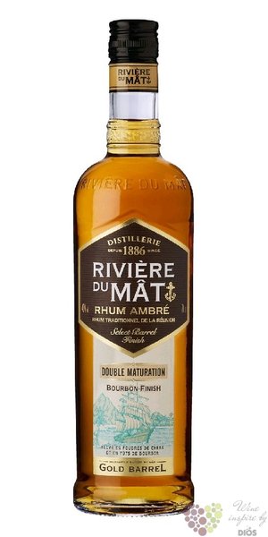 Riviere du Mat agricole Ambre „ Double maturation ” aged Reunion rum 40% vol.  0.70 l